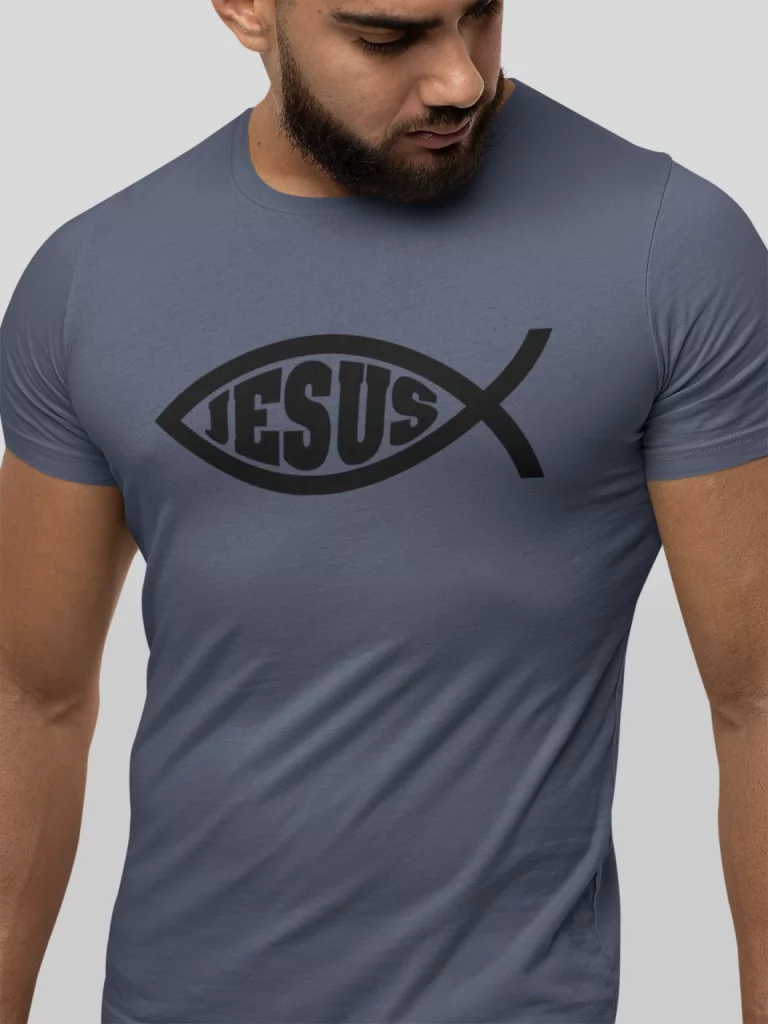 Jesus fish - Christelijk heren T-shirt