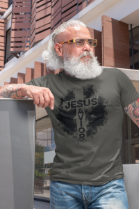 Jesus Saviour - Christelijk heren T-shirt