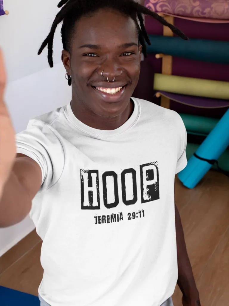 Hoop – Jeremia 29-11 - Christelijk heren T-shirt