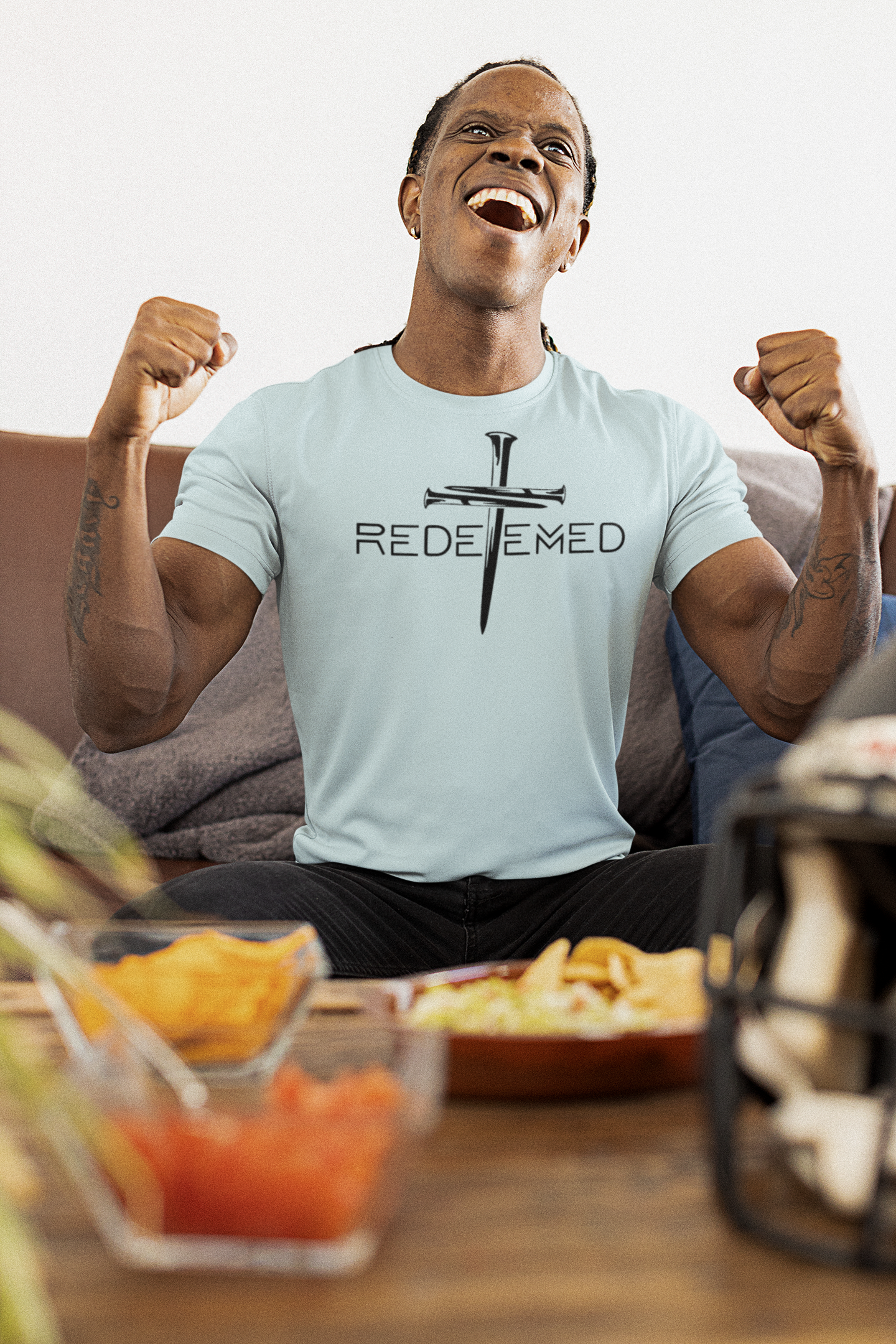 Redeemed- Christelijk heren T-shirt 