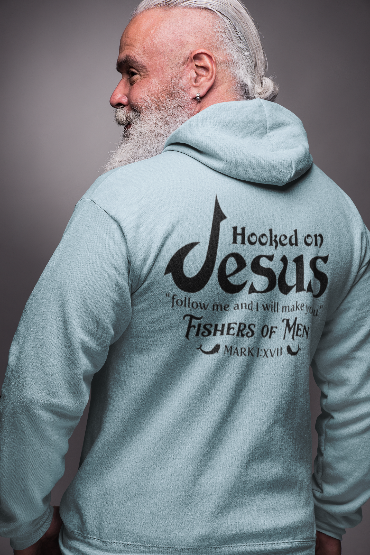 Christelijke heren hoodie! - Ik zal vissers van u maken