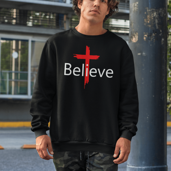 Christelijke Heren sweater - Believe