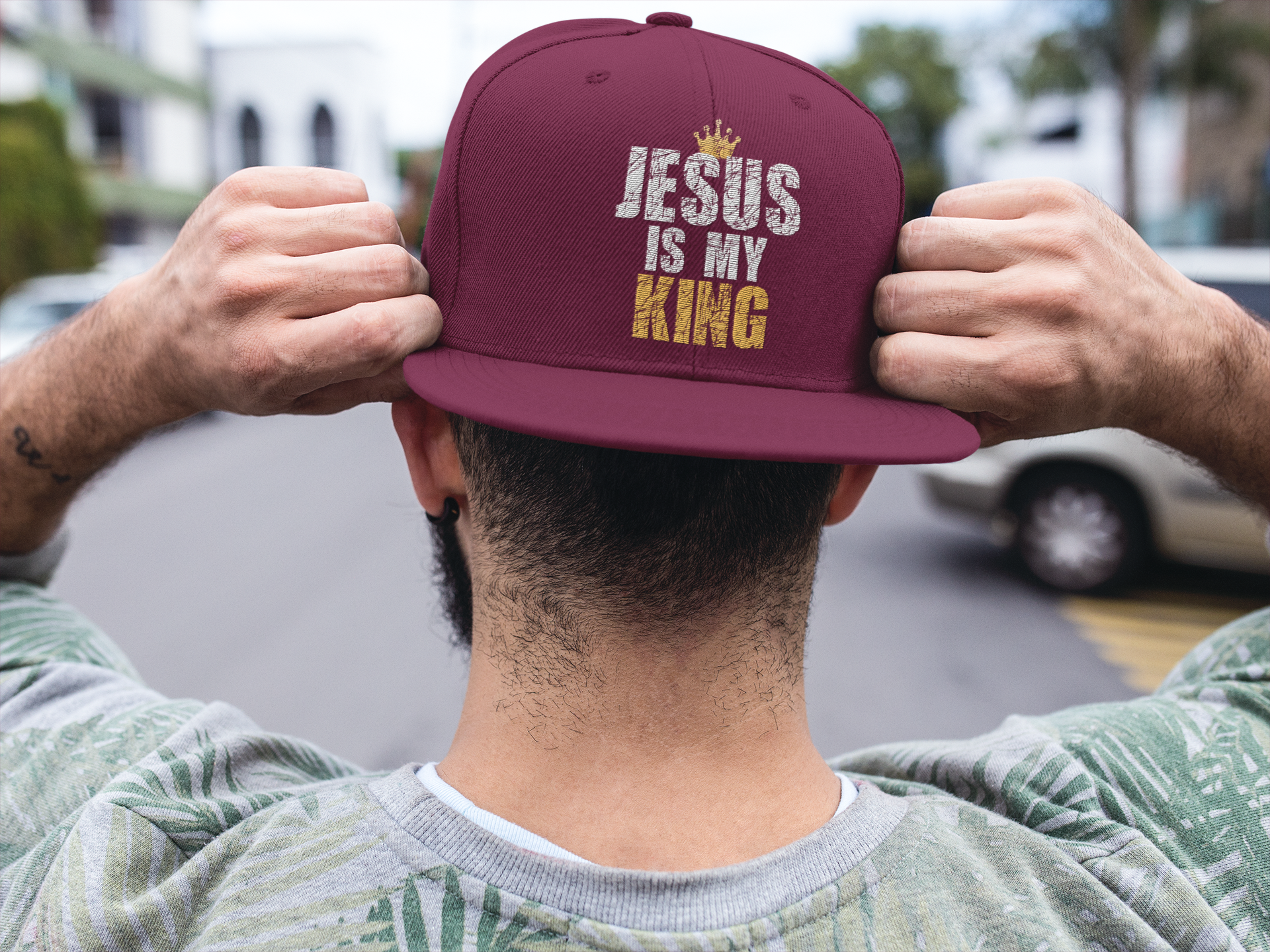 Christelijke Snapback pet - Jesus is my King - 7 kleuren