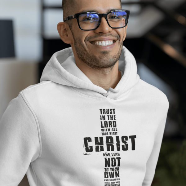 Christelijke heren hoodie! - Wij wandelen door geloof, niet door aanschouwen van biokatoen in 29 kleuren