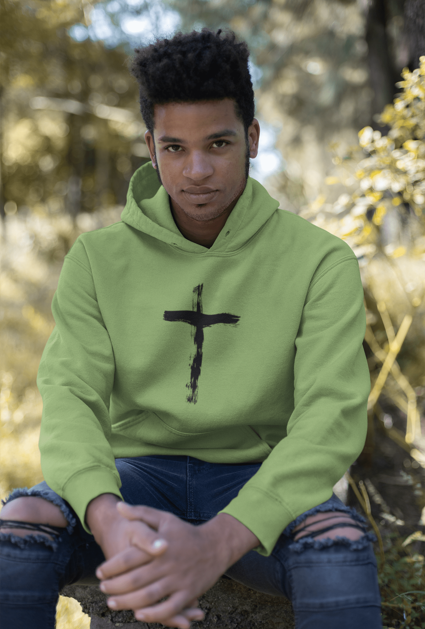Christelijke heren hoodie! - Het Kruis