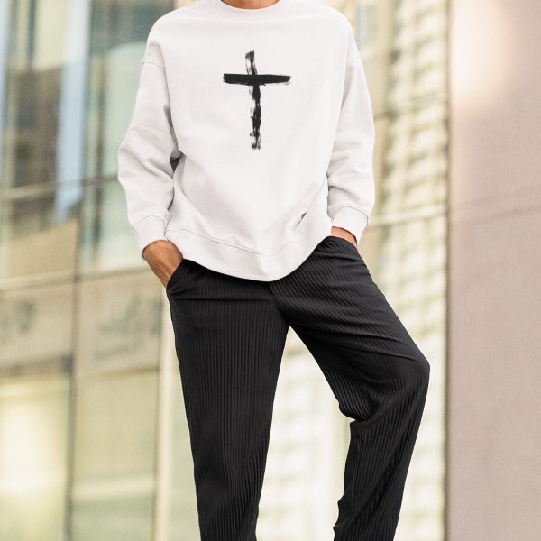 Christelijke Heren sweater - Kruis