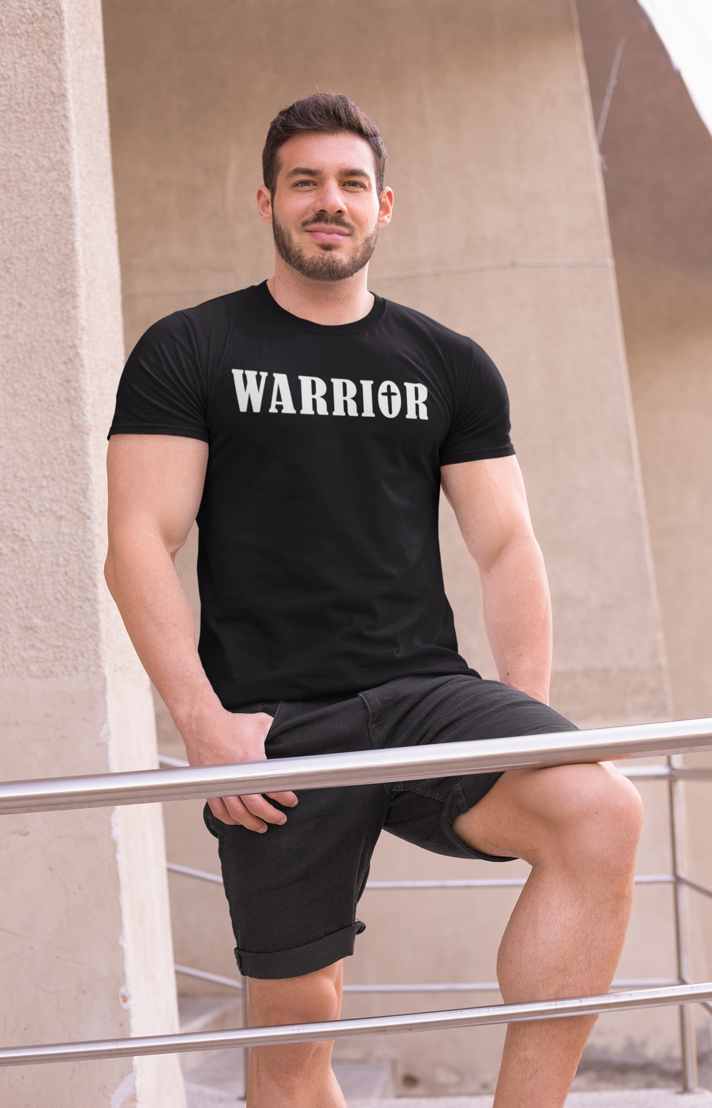 Warrior - Christelijk heren T-shirt