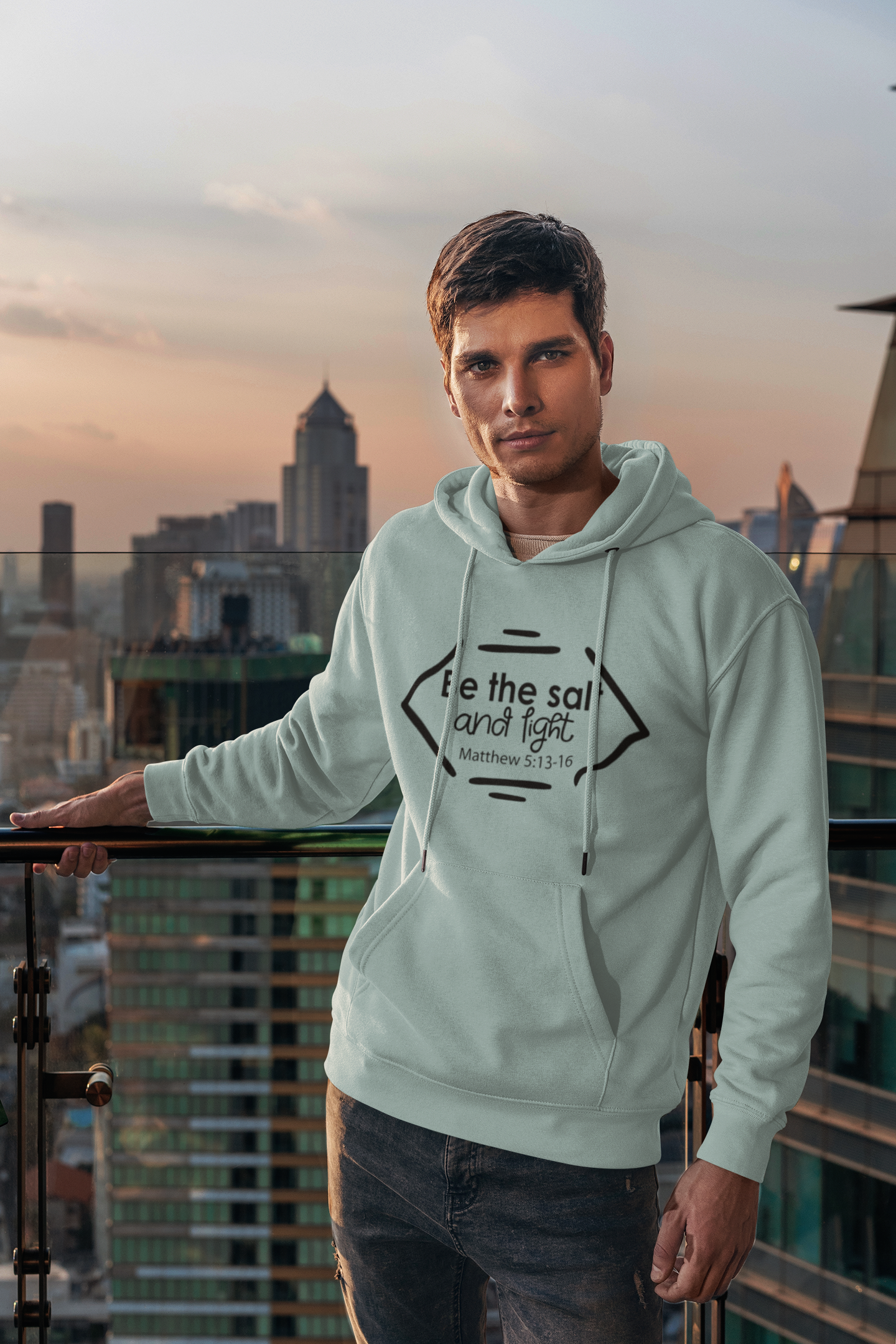 Christelijke heren hoodie! -  Salt & Light