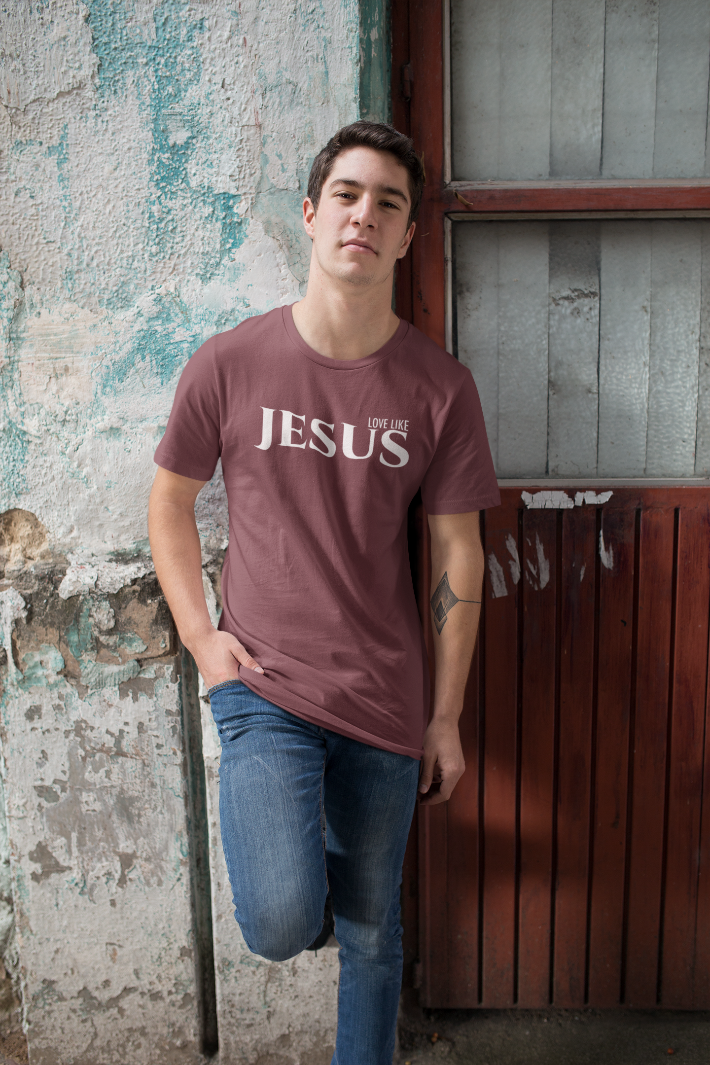 Love like Jesus - Christelijk heren T-shirt