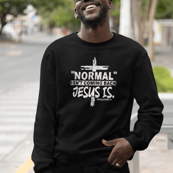 Christelijke Heren sweater - Jesus is coming back