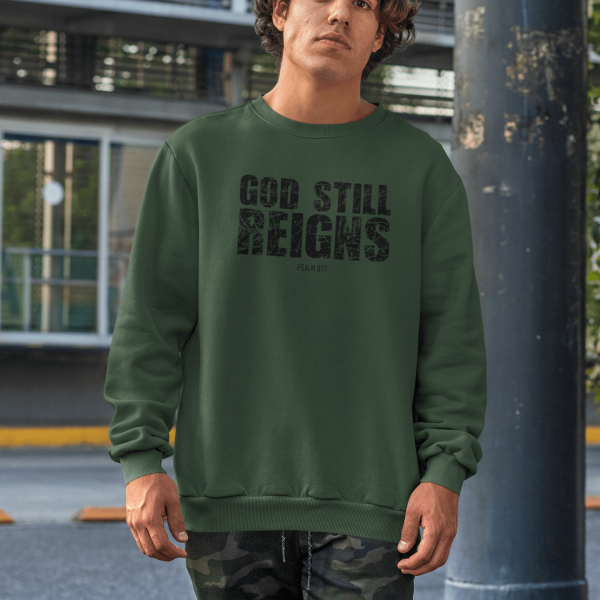 Christelijke Heren sweater - God still reigns