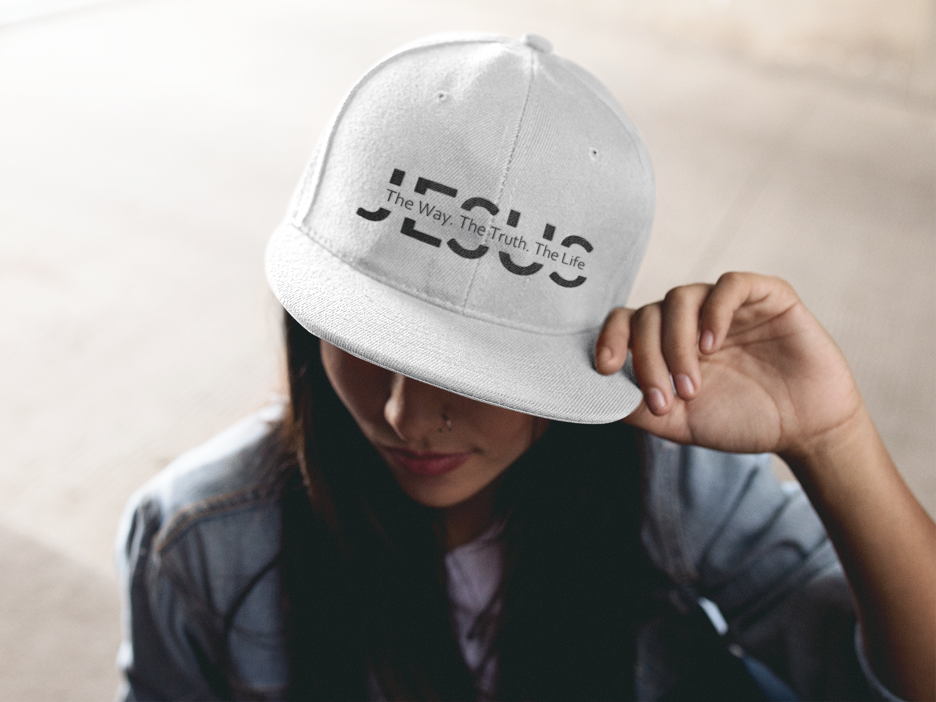 Christelijke Snapback pet - Jesus - the truth, The Life, The way - 7 kleuren