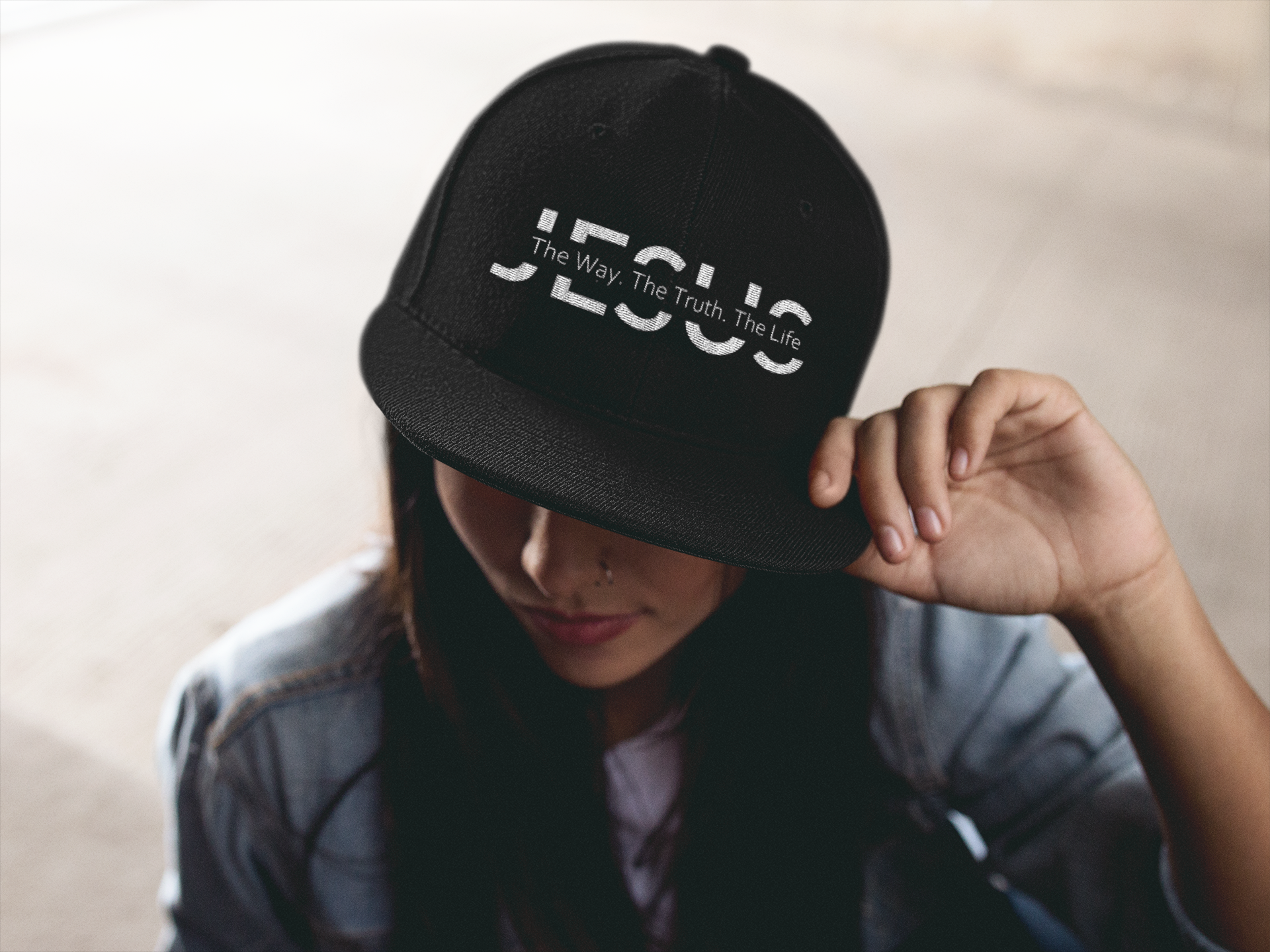 Christelijke Snapback pet - Jesus - the truth, The Life, The way - 7 kleuren