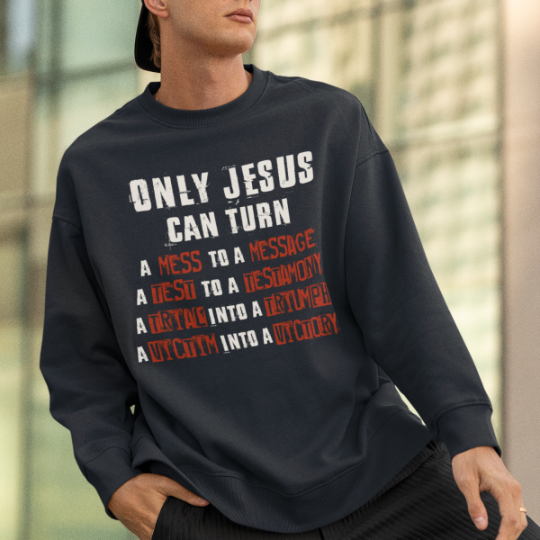 Christelijke Heren sweater - Jesus your savior
