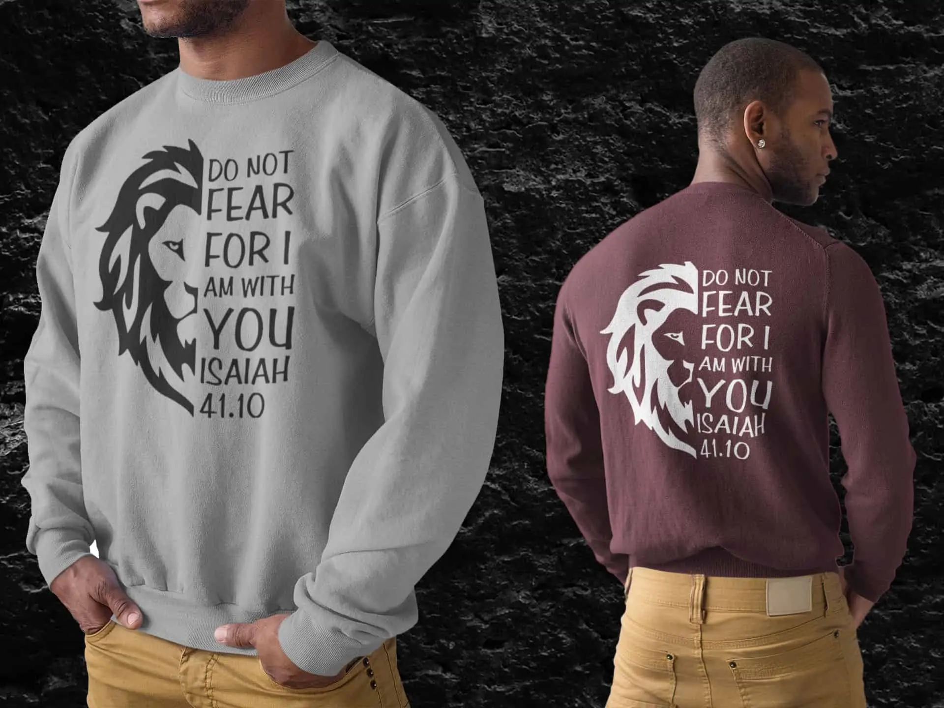 Christelijke Heren sweater - Fear not - 20 kleuren