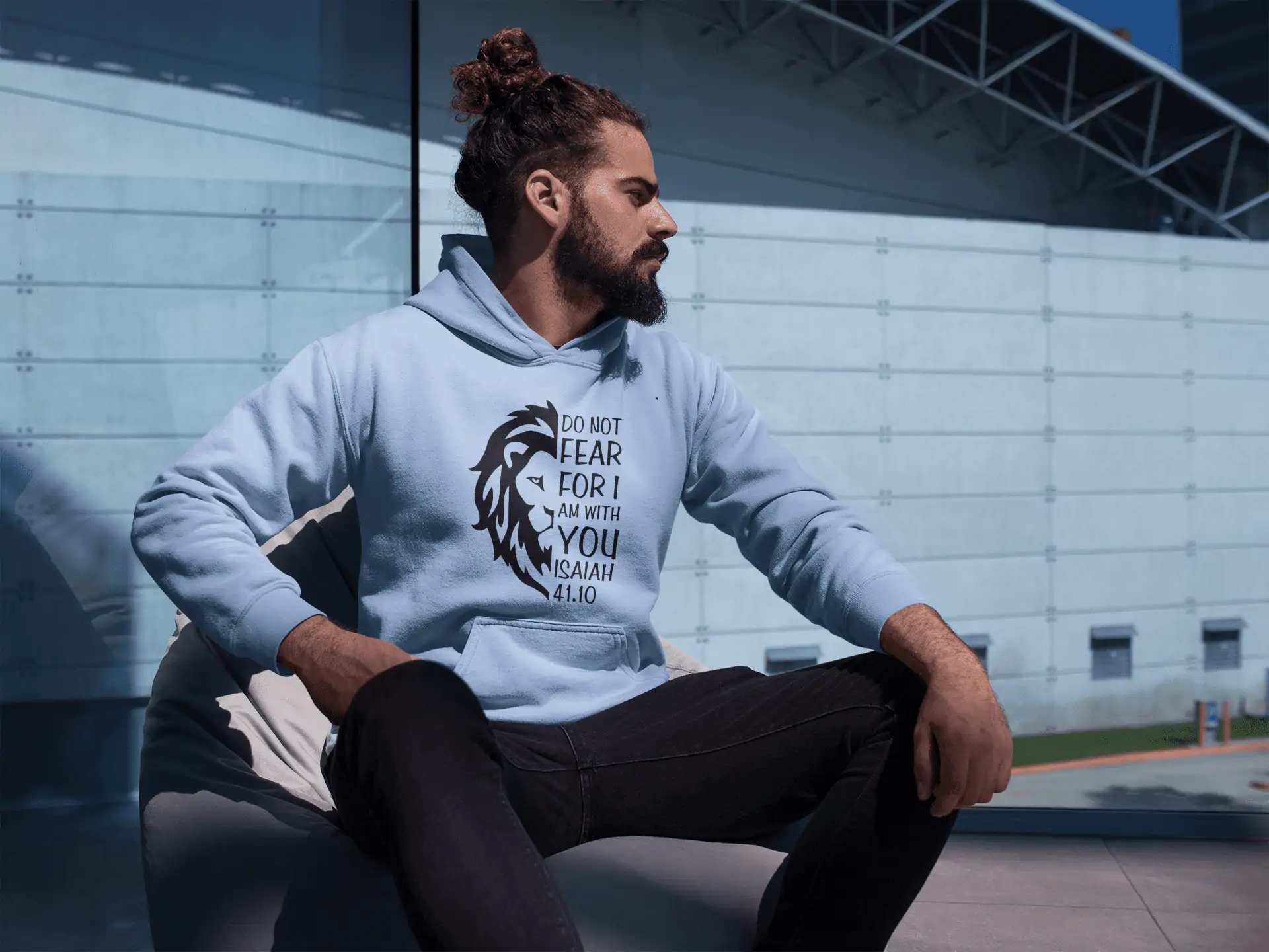 Christelijke heren hoodie - Do Not Fear - 29 kleuren