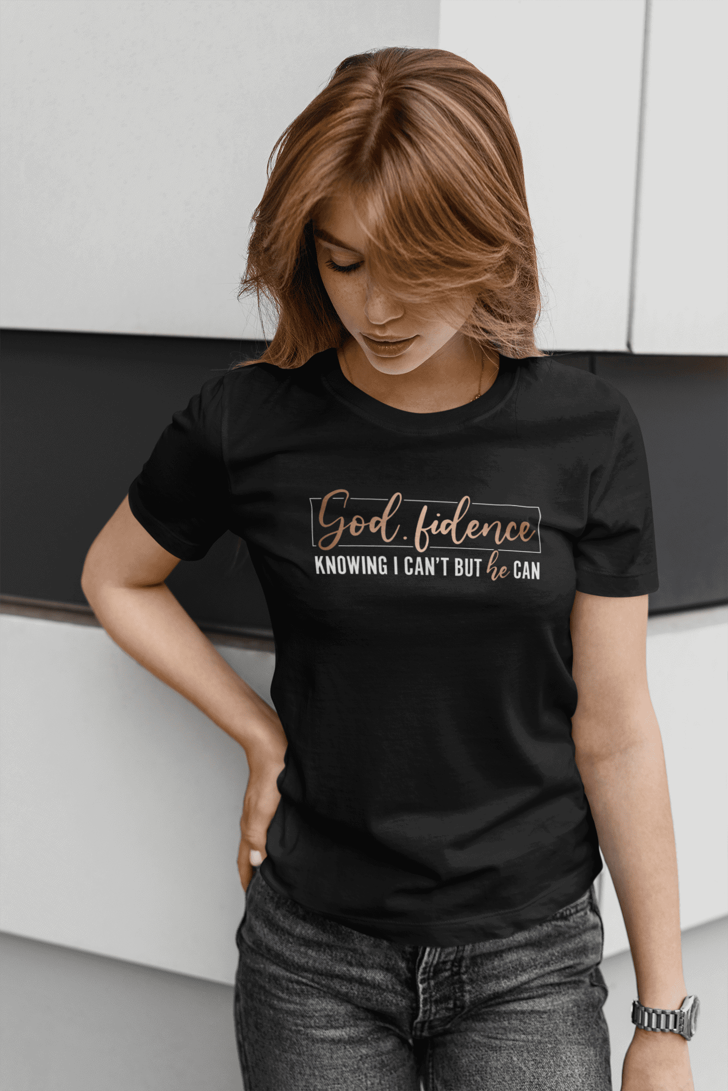 God fidence- Christelijk Dames T-Shirt - 31 kleuren