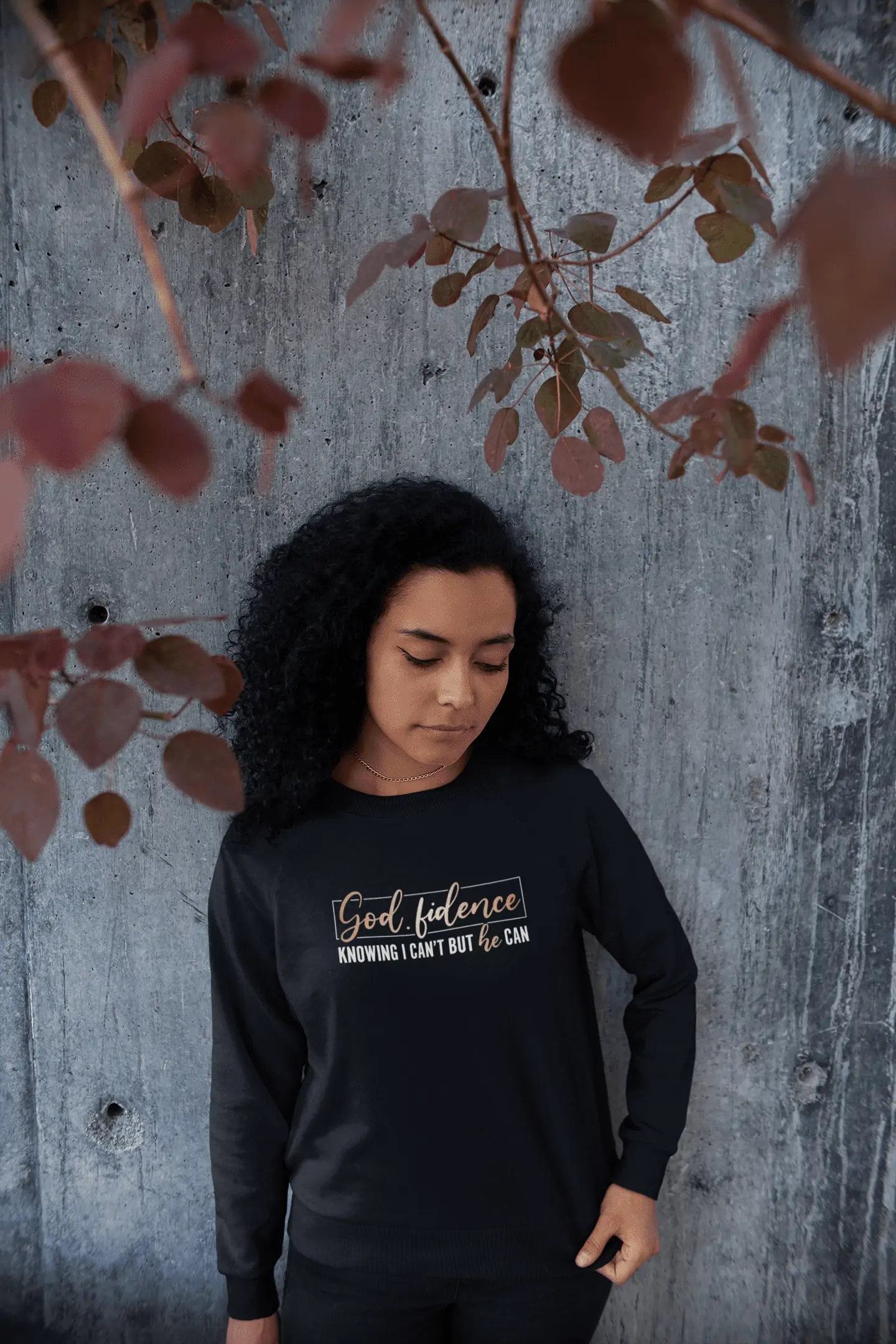 Christelijke Dames sweater - God Fidence - 20 kleuren