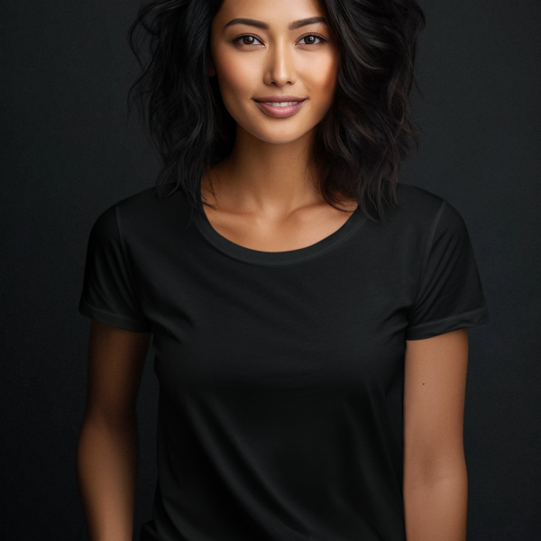 Christelijk ruime hals shirt- biokatoen
